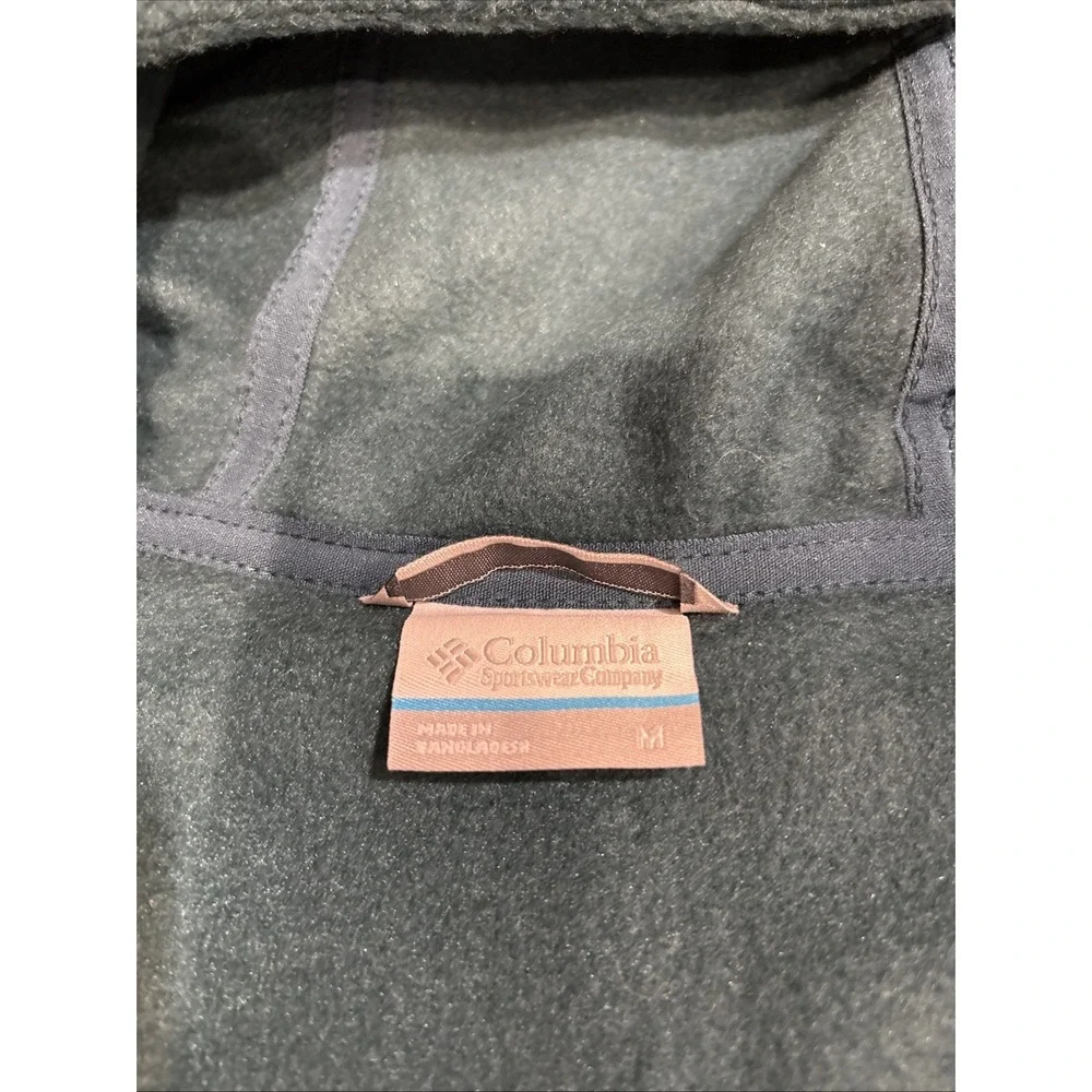 Columbia Full Zip Fleece Hoodie Women's Medium Green - Picture 6 of 10